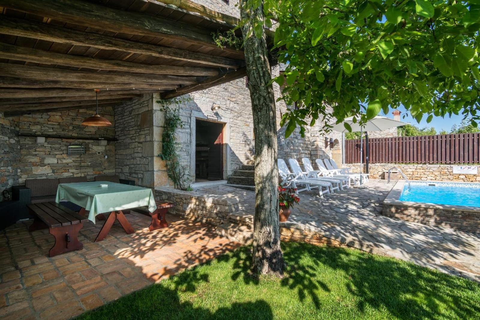 Rustic Villa Marija With Panoramic View In Zrenj Esterno foto